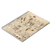 London-Hand gezeichnet auf altem Papier Notizblock (Linke Seite)