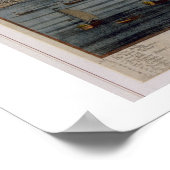 London (handfarbene Gravur) Poster (Ecke)