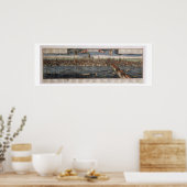 London (handfarbene Gravur) Poster (Küche)