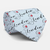 London Heart Krawatte, England Krawatte (Gerollt)
