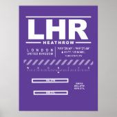 London Heathrow Airport LHR Poster (Vorne)