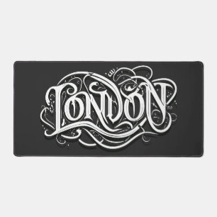 London Heavy Metal Calligraphy - London Metalheads Schreibtischunterlage