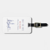 London Hochzeit rettet das Datum Gepäckanhänger (Vorderseite horizontal)