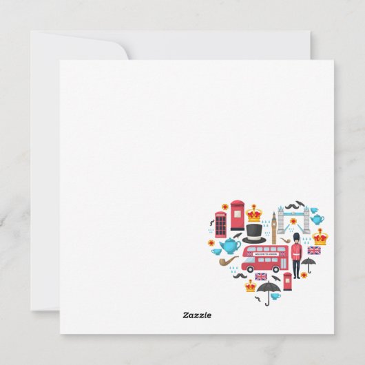 London Holiday Card Feiertagskarte (Rückseite)