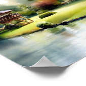 London-Holland Park (D), Watercolor Poster (Ecke)