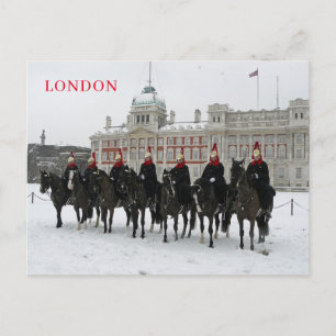 London Household Kavallerie im Schnee Postkarte