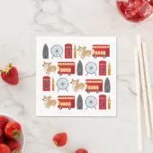 London Icon Collage Serviette (Beispiel)