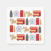 London Icon Collage Serviette (Vorderseite)