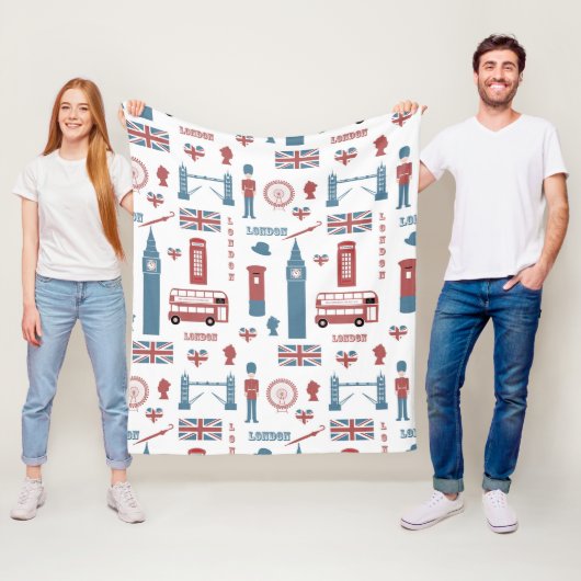London Icons Fleecedecke (Beispiel)