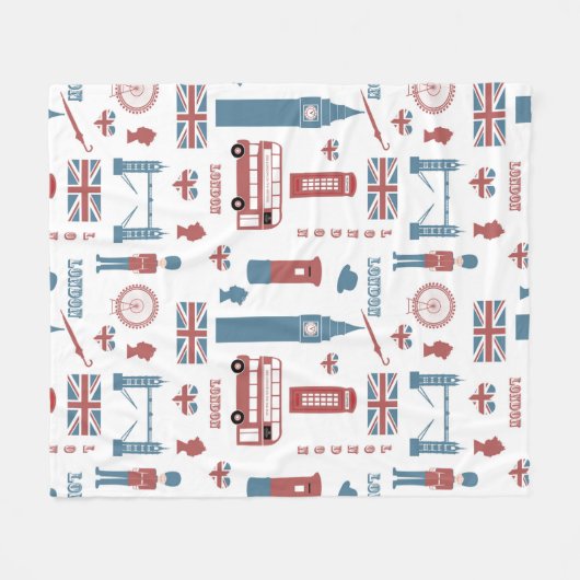 London Icons Fleecedecke (Vorderseite (Horizontal))