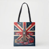 London Icons with Union Jack and Big Ben Tasche (Vorderseite)