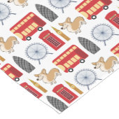 London-Ikonen-Collage Kurzer Tischläufer (Ecke)