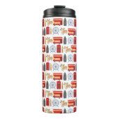 London-Ikonen-Collage Thermosbecher (Vorderseite)