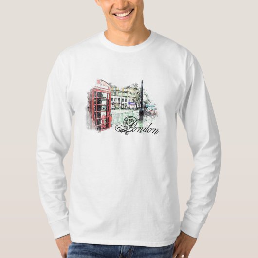 London illustriert T-Shirt (Vorderseite)