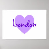 London im Lila Poster (Vorne)