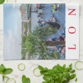 London im Sommer Teetuch Geschirrtuch (Gefaltet)