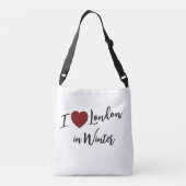 London im Winter Tragetaschen Mit Langen Trägern (Rückseite)