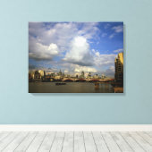 London in den 1990er Jahren Leinwanddruck (Insitu (Holzboden))