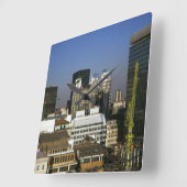 London in den 1990er Jahren Quadratische Wanduhr (Winkel)