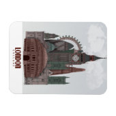 London in den Wolken Rot und Grün Magnet (Horizontal)