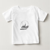 London in einer Glaskugel. Baby T-shirt (Vorderseite)