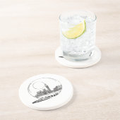 London in einer Glaskugel. Getränkeuntersetzer (Seite)