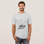 London in einer Glaskugel. T-Shirt (Vorne ganz)