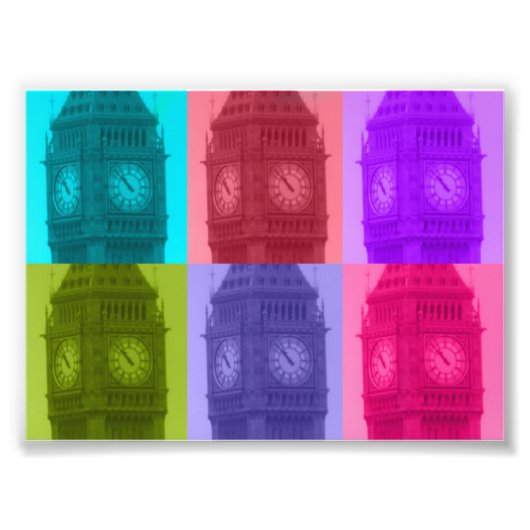 London in Farbe Fotodruck (Vorne)