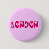 London in Hearts Button (Vorderseite)