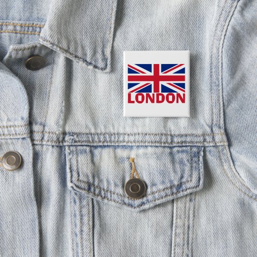 London in Rot Button (Beispiel)