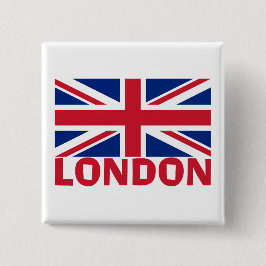 London in Rot Button