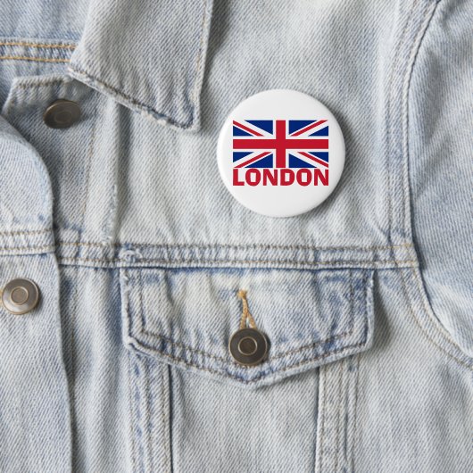 London in Rot Button (Beispiel)