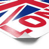 London in Rot Fotodruck (Ecke)