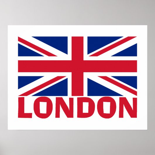 London in Rot Poster (Vorne)