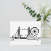 London in Tangle Postkarte (Stehend Vorderseite)