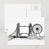 London in Tangle Postkarte (Vorne/Hinten)