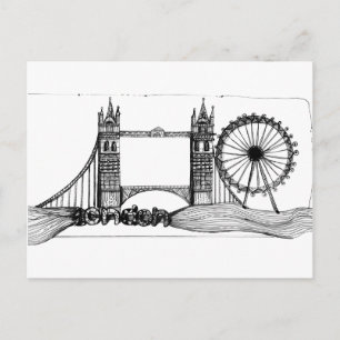 London in Tangle Postkarte