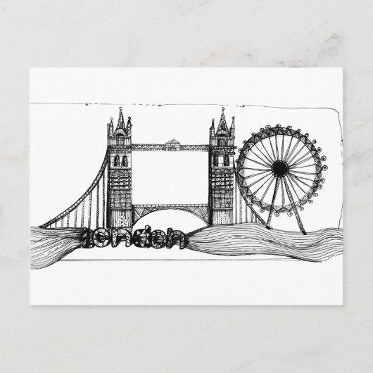 London in Tangle Postkarte (Vorderseite)