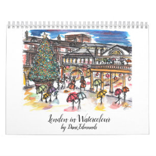 London in Watercolor 2021 Kalender