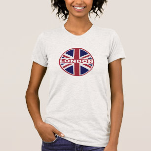 LONDON Inspiriertes Flag-GRAFIK-T-Shirt T-Shirt