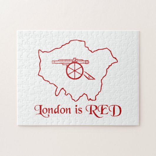 London ist rot Arsenal Puzzle (Horizontal)