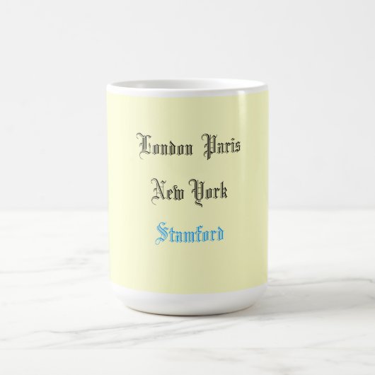 "London Kaffee-Tasse Paris New York" Kaffeetasse (Mittel)
