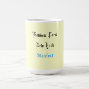 "London Kaffee-Tasse Paris New York" Kaffeetasse