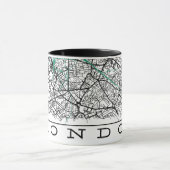 London-Karte-Mug Tasse (Zentrum)