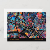 London Karte Postkarte (Vorne/Hinten)