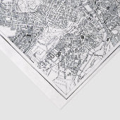 London-Karte Seidenpapier (Ausschnitt)