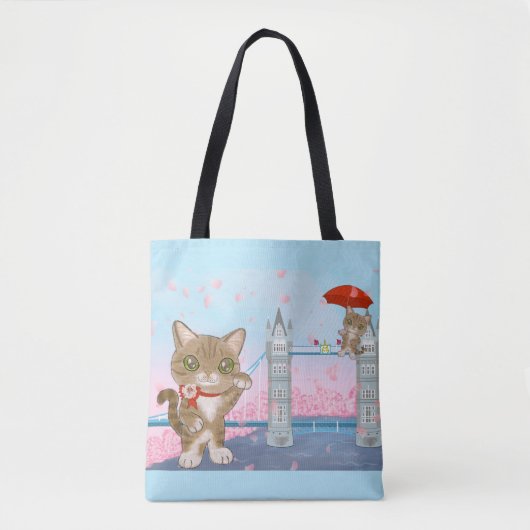 London-Katze Tasche (Vorderseite)