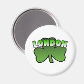 London Kleeblatt Magnet (Vorderseite/Rückseite)