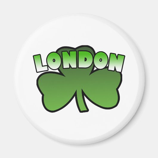 London Kleeblatt Magnet (Vorne)