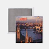 London Kühlschrankmagnet Souvenir (Vorderseite/Rückseite)